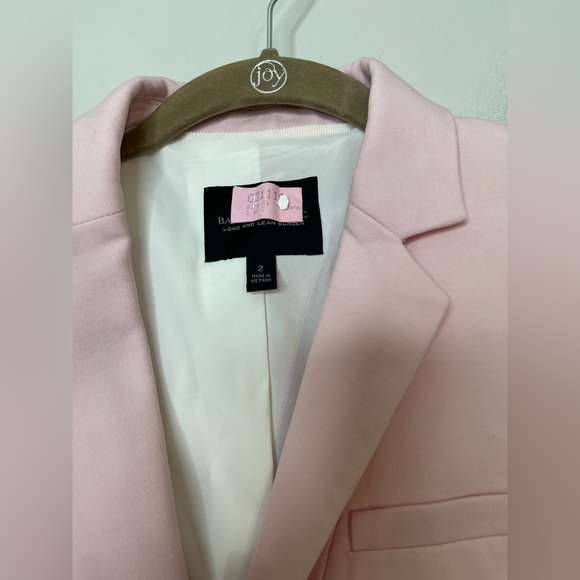Banana Republic Powder Pink Long And Lean Wool Blazer 2 Single Breast Like new - Picture 5 of 13